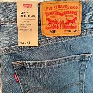 Men’s 505 Levi’s NWT 34 x 34
